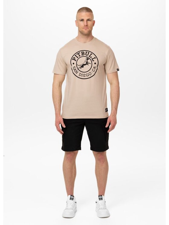 PITBULL PITBULL T-Shirt AUTOMATIC Beżowy Regular Fit
