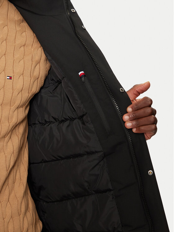 Tommy Hilfiger Tommy Hilfiger Парка MW0MW37369 Черен Regular Fit
