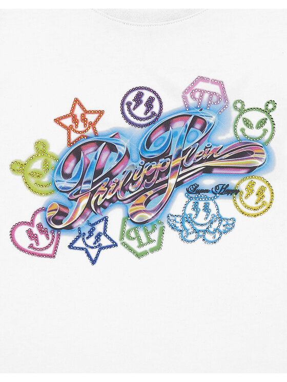 PHILIPP PLEIN PHILIPP PLEIN T-shirt 29377 Bianco Regular Fit