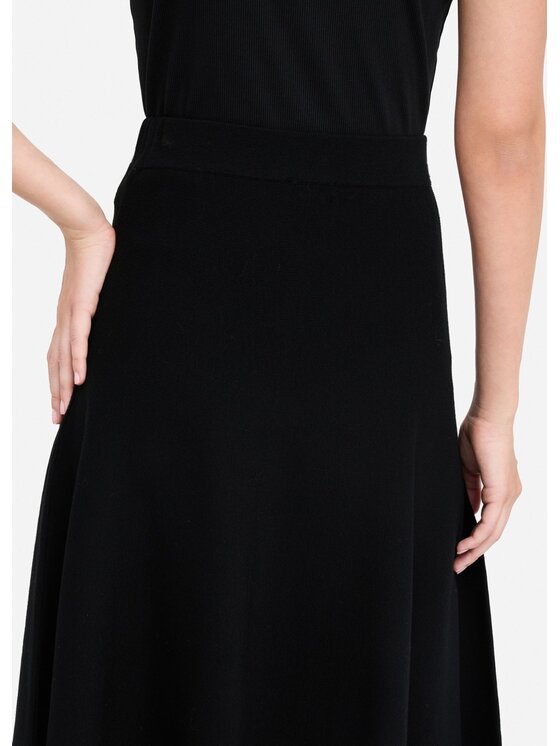 Liu Jo Liu Jo Spódnica midi MF5365MS99E22222 Czarny Regular Fit