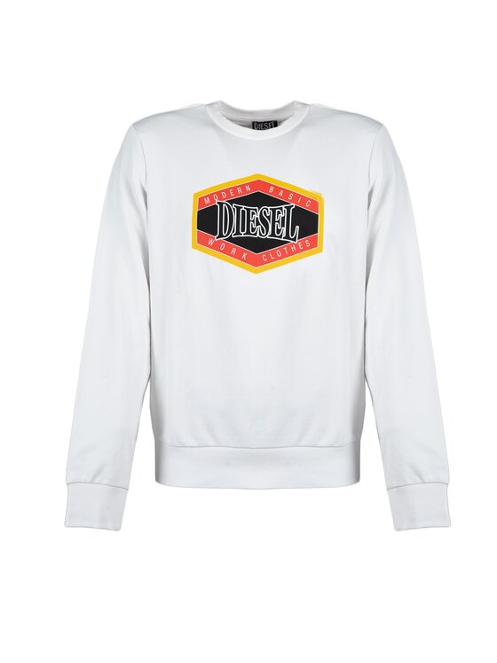 Diesel Diesel Μπλούζα A06499-0HAYT Λευκό Regular Fit