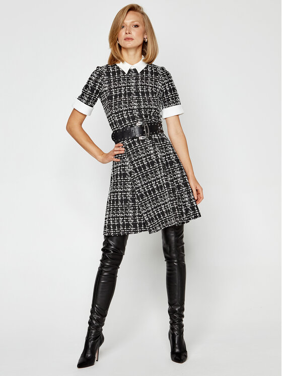DKNY DKNY Vsakodnevna obleka DD0HV726 Črna Regular Fit