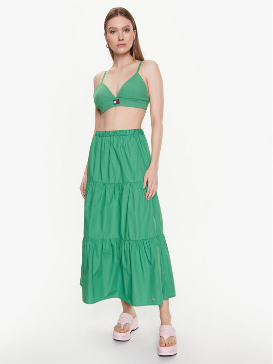 Tommy Jeans Tommy Jeans Top nedrček DW0DW15305 Zelena