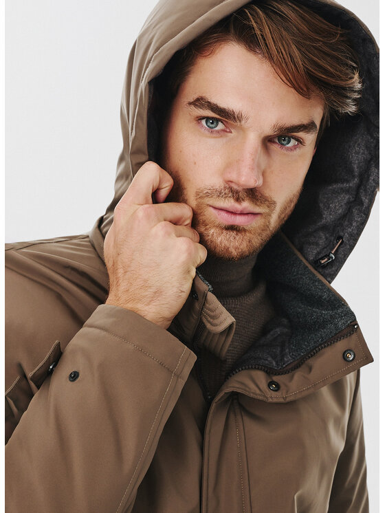 Pako Lorente Pako Lorente Kurtka puchowa P24WF-5X-005 Brązowy Classic Fit