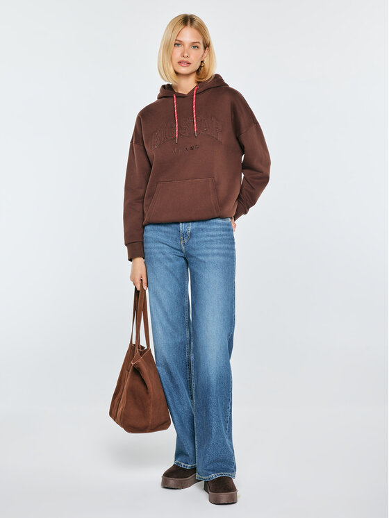BIG STAR BIG STAR Bluza ROMANA Brązowy Basic Fit