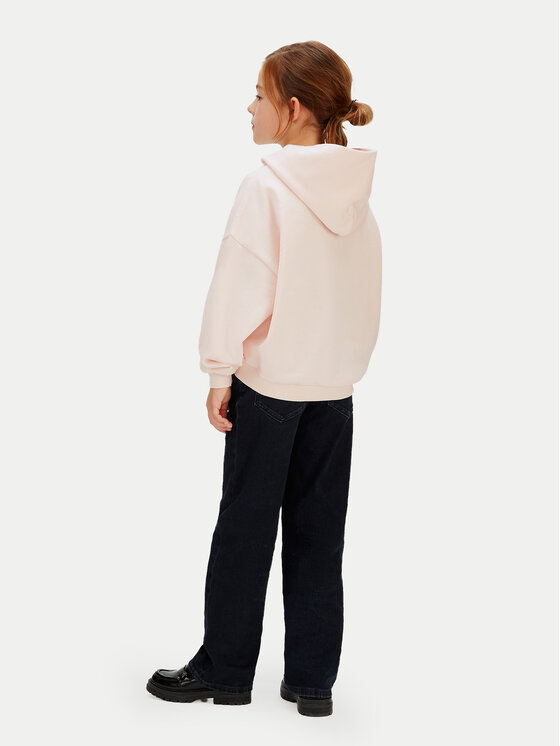 Calvin Klein Calvin Klein Mikina Oval LVCKSJB23G Ružová Relaxed Fit