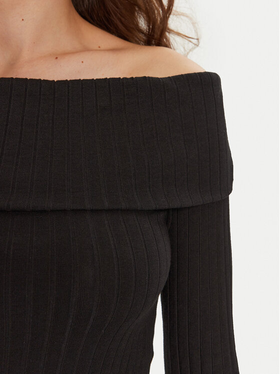 Vila Vila Μπλουζάκι Ommi 14104637 Μαύρο Regular Fit