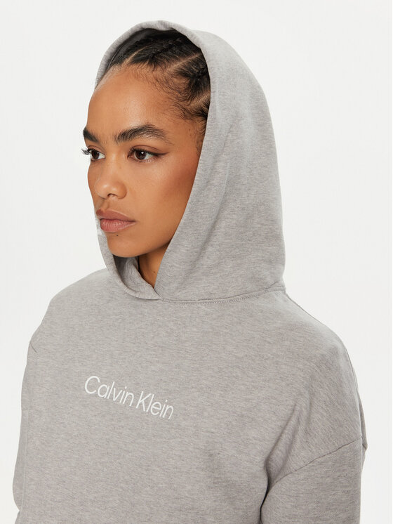 Calvin Klein Calvin Klein Majica dugih rukava Hero Logo K20K205449 Siva Relaxed Fit
