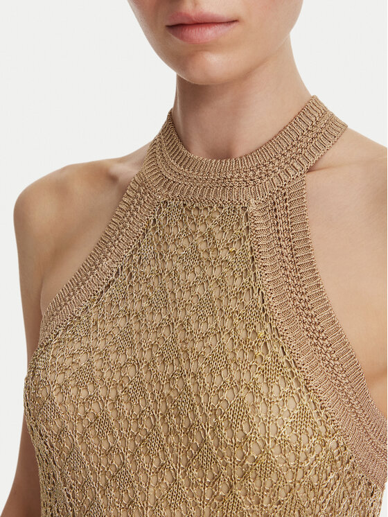 Guess Guess Top W6YR34 Z1032 Zlatna Regular Fit