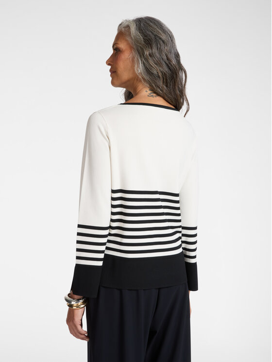Elena Mirò Elena Mirò Sweter M561Z000702N0A1 Biały Regular Fit
