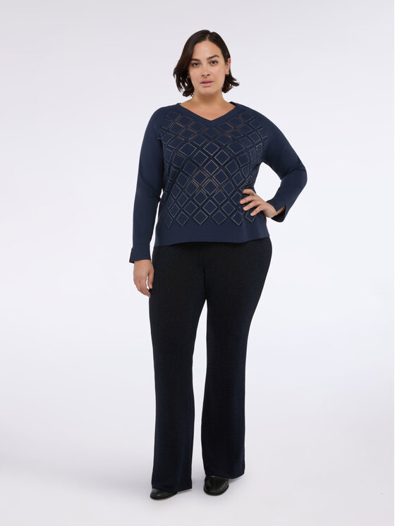 Fiorella Rubino Fiorella Rubino Maglione M066L008329N034 Blu Regular Fit