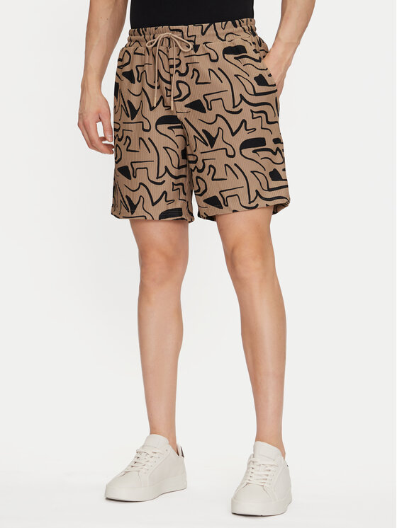 Only & Sons Only & Sons Шорти от плат Tel 22033513 Бежов Regular Fit