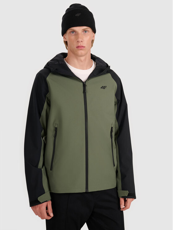 4F 4F Kurtka przejściowa MIDSHOP TEXTILE Czarny Regular Fit