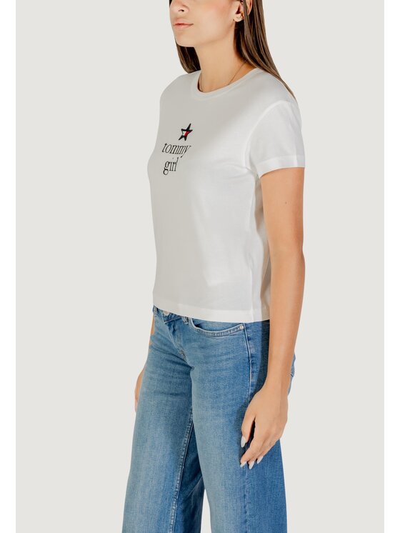 Tommy Jeans Tommy Jeans T-shirt TOMMY GIRL GRAPHIC T Bianco Girl Fit