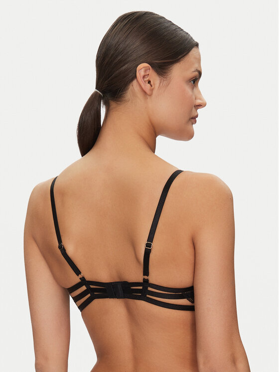 Hunkemöller Hunkemöller Biustonosz z fiszbiną Cierra 300352 Czarny
