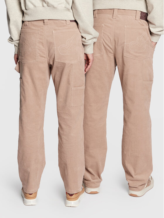 Leeves Leeves Stoffhose Unisex Corduroy Beige Relaxed Fit