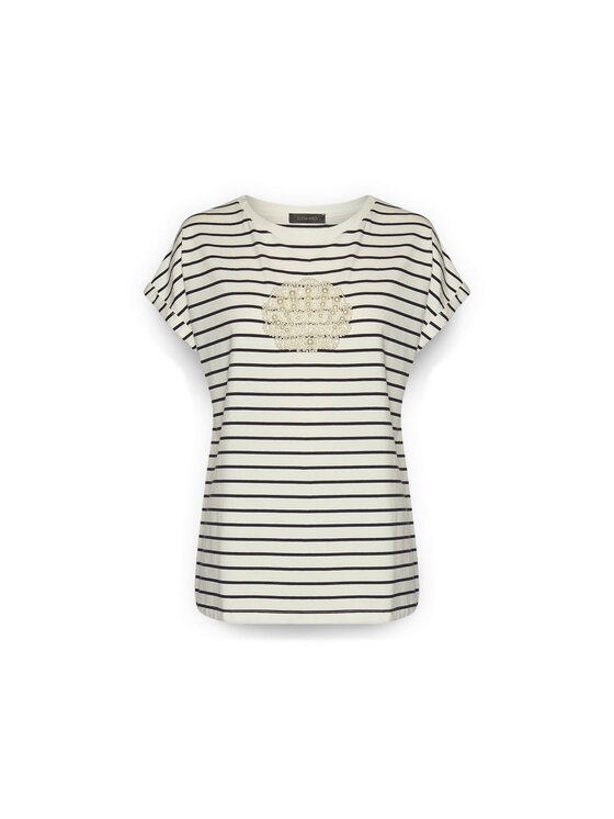 Elena Mirò Elena Mirò T-Shirt G063Z000717N001 Biały Boxy Fit