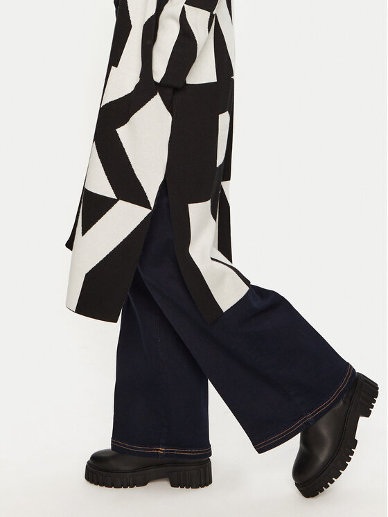 DKNY DKNY Kardiganas P4MXAQ64 Juoda Relaxed Fit
