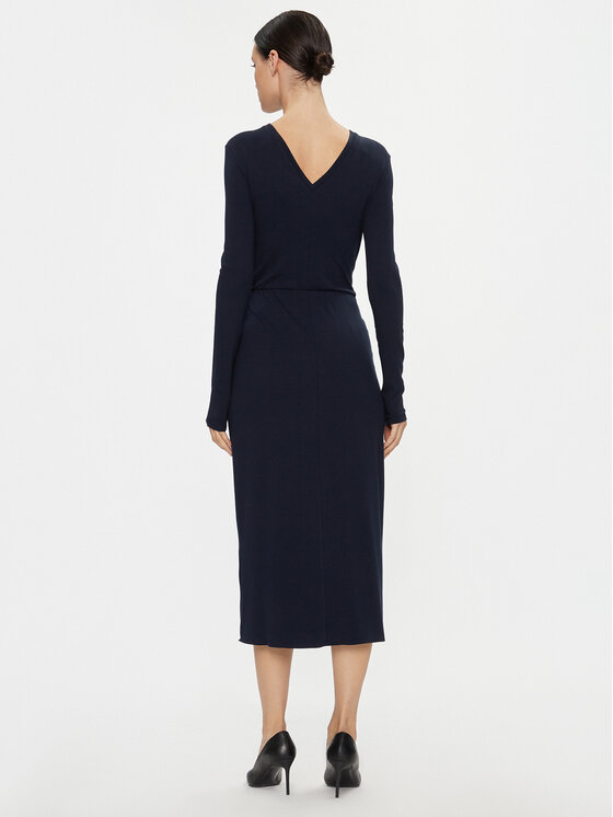MAX&Co. MAX&Co. Коктейлна рокля Cosmo 76241323 Тъмносин Slim Fit