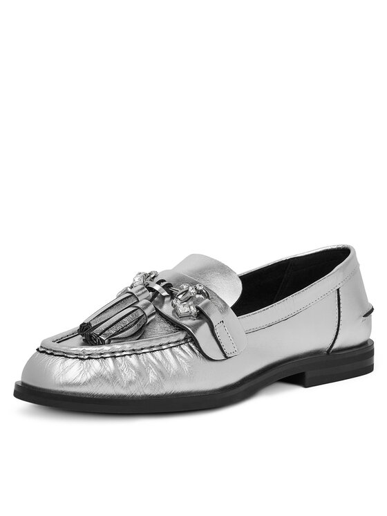 Eva Minge Eva Minge Loaferice PETUNIA-V1792-335-1 Srebrna