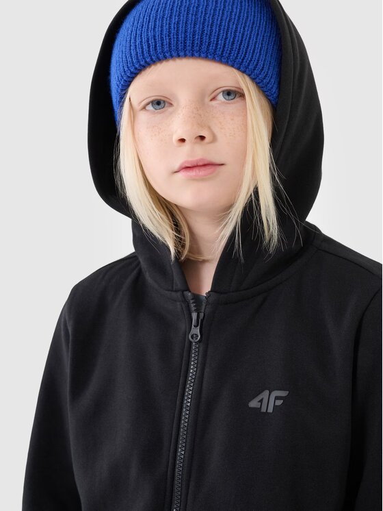 4F 4F Mikina 4FJWSS25TSWSM1714-20S Čierna Regular Fit