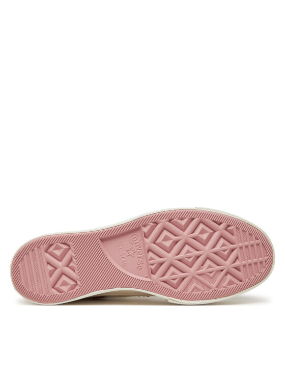 Converse Converse Plátenky Chuck Taylor All Star Lift Platform Rose Cross Stitch A13659C Biela