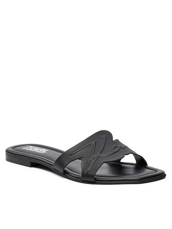 KARL LAGERFELD KARL LAGERFELD Şlapi KL85408 Negru