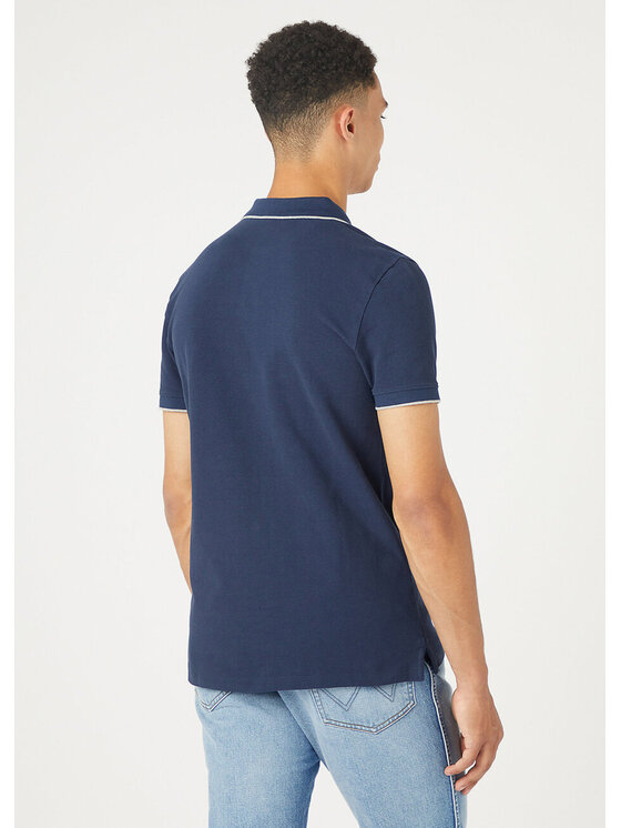 Wrangler Wrangler T-shirt POLO SHIRT Blu Regular Fit