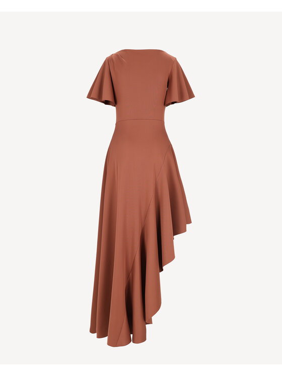 Castellani Castellani Sukienka codzienna Sukienka Nour Beżowy Regular Fit