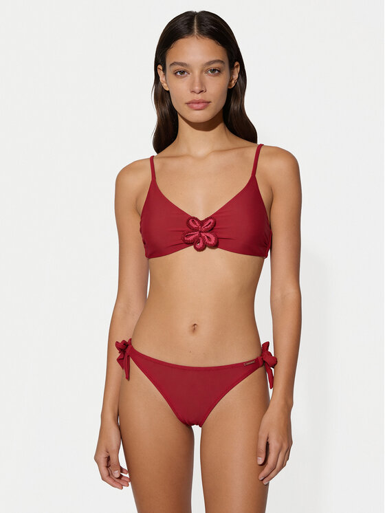 Ysabel Mora Ysabel Mora Bikini pezzo sopra 83448 Rosso scuro