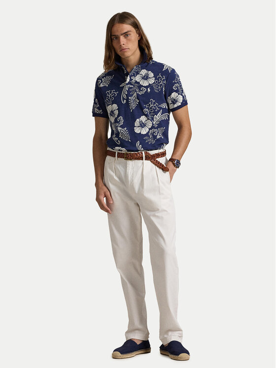 Polo Ralph Lauren Polo Ralph Lauren Pólóing 710956684001 Sötétkék Custom Slim Fit
