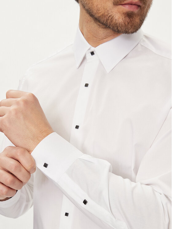 KARL LAGERFELD KARL LAGERFELD Koszula 605000 Biały Modern Fit