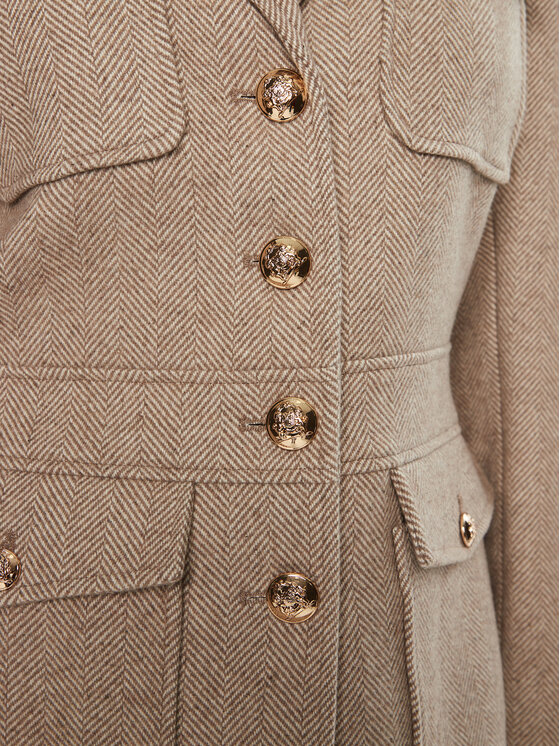 Bruuns Bazaar Bruuns Bazaar Marynarka Baki BBW4290 Beżowy Slim Fit