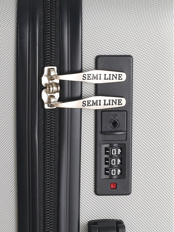 Semi Line Semi Line Rankinio bagažo lagaminas T5762-2 Sidabrinė