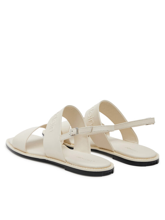 Calvin Klein Calvin Klein Basutės Flat Sandal - He HW0HW02377 Écru