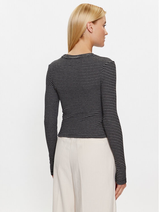 Noisy May Noisy May Blúzka Posy 27026866 Čierna Slim Fit