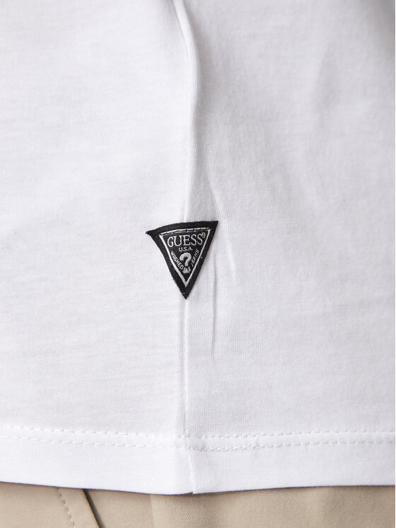 Guess Guess T-Shirt M4YI86 K9RM1 Bílá Slim Fit