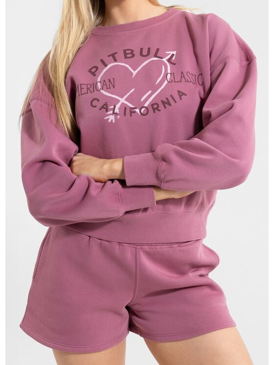 PITBULL PITBULL Bluza MANZANITA HEART Różowy Regular Fit