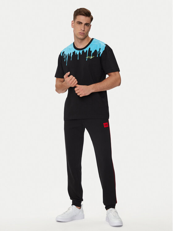 HUGO Hugo Spodnie dresowe 50510579 Czarny Regular Fit