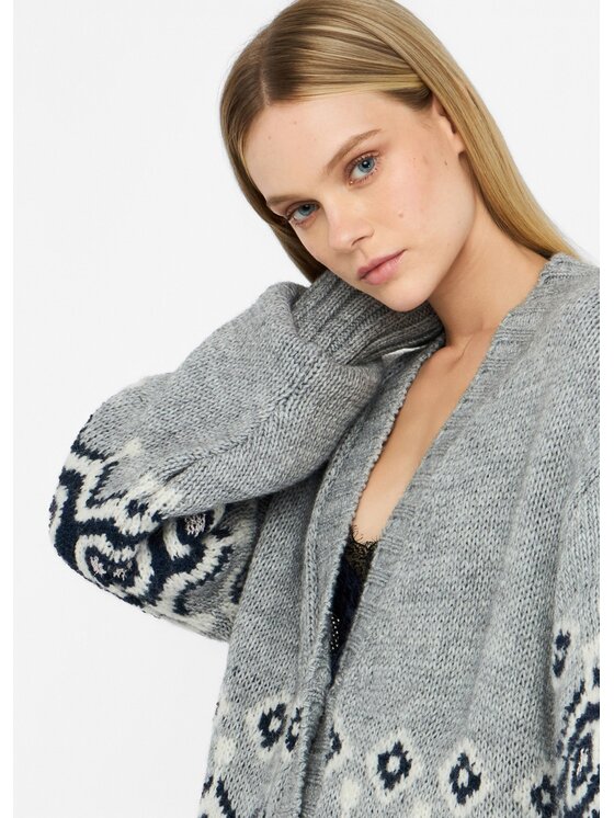 Liu Jo Liu Jo Cardigan CF5178MA657C3770 Grigio Regular Fit
