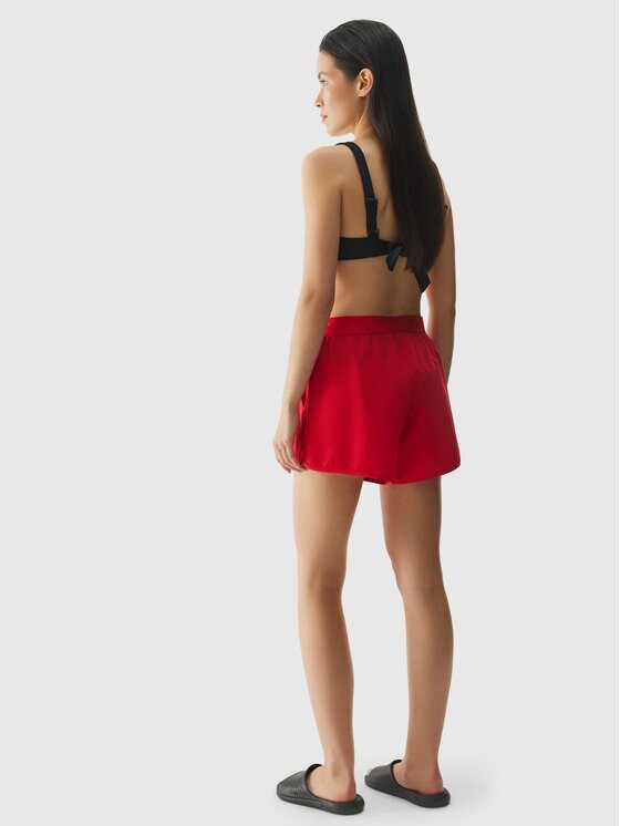 4F 4F Shorts da mare 4FWSS24TSHOF323-62S Rosso Regular Fit