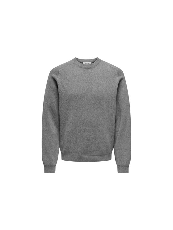 Only & Sons Only & Sons Maglione Pullover uomo - 22027590 Grigio Regular Fit
