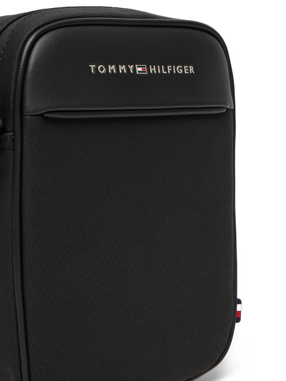 Tommy Hilfiger Tommy Hilfiger Плоска сумка Th Foundation Mini Reporter AM0AM13624 Чорний