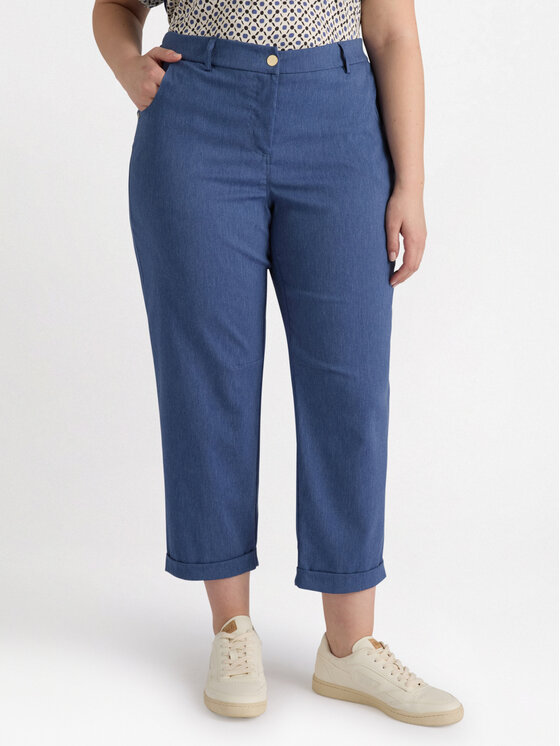 Fiorella Rubino Fiorella Rubino Spodnie materiałowe P156L002149N034 Niebieski Regular Fit