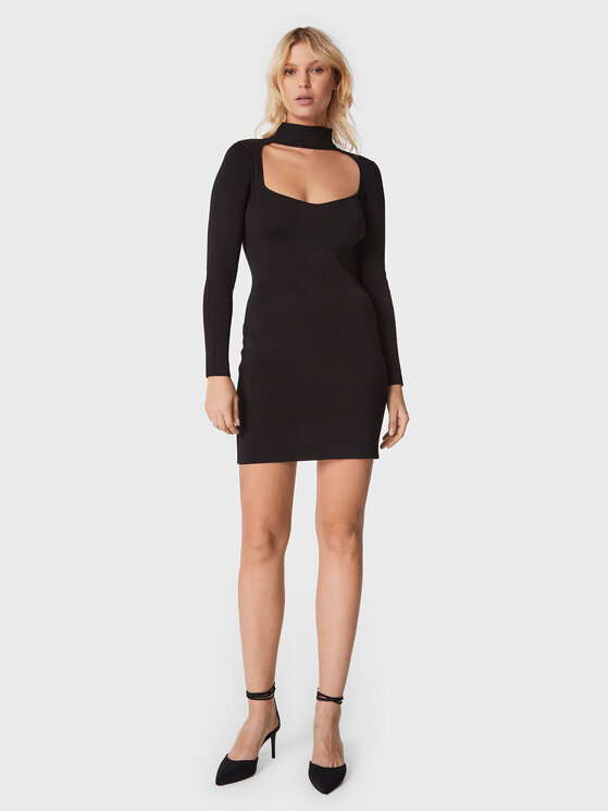 Vestito da giorno 17853 Nero Slim Fit