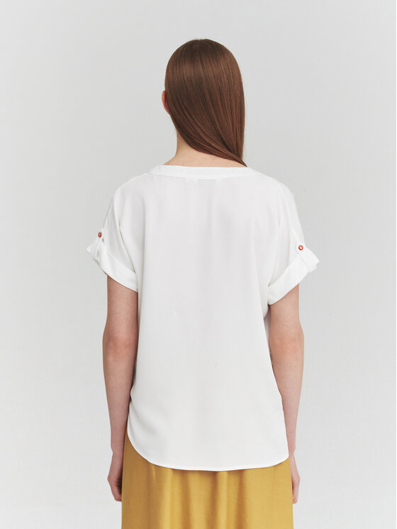 TATUUM TATUUM Bluzka ALEA 3 Biały Loose Fit