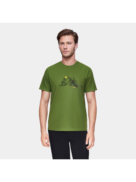 Alpinus Alpinus T-Shirt Patkhor Zielony Regular Fit