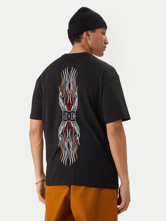 DC Shoes DC Shoes T-krekls Burn Out EDYZT04356 Melns Regular Fit