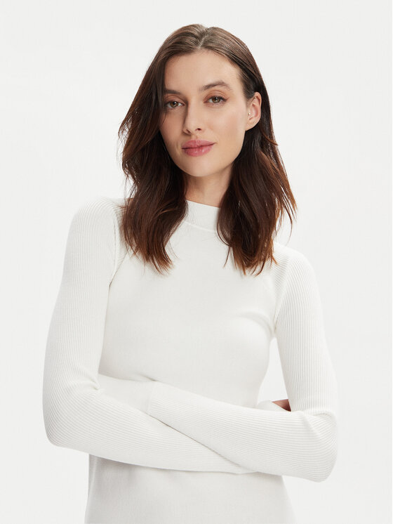 Max Mara Leisure Max Mara Leisure Sukienka dzianinowa Pireo 2416321017 Biały Regular Fit