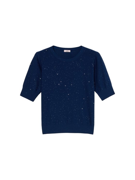 Oltre Oltre Maglione M494J005255N034 Blu Regular Fit